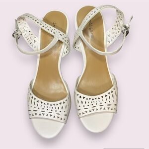 Indigo Rd Light White Pink Wedge Sandals